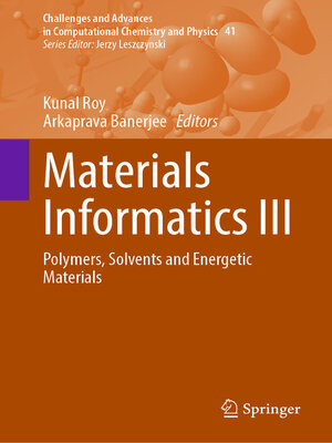cover image of Materials Informatics III
